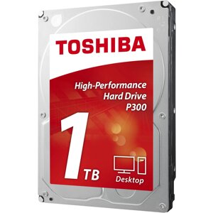 Жесткий диск (HDD) toshiba 1tb P300, 3.5", 7200rpm, 64mb, SATA3 (HDWD110UZSVA)