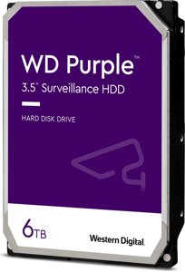 Жесткий диск (HDD) Western Digital 6Tb Purple, 3.5", 5400rpm, 128Mb, SATA3 (WD62PURX)