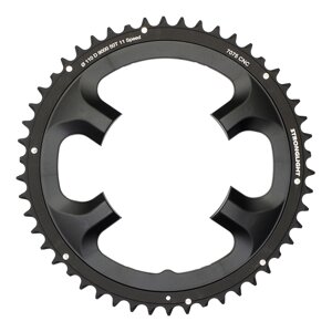 Звезда системы Stronglight для Shimano DURA ACE FC-9000 механика и Di2 7075-T6 (черный 50 BCD 110 ассиметричный (тип ABS