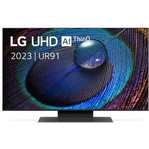 43" Телевизор LG 43UR91006LA 2023 IPS RU, черный