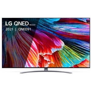 65" Телевизор LG 65QNED916PA 2021 LED, mini-LED, темно-серый