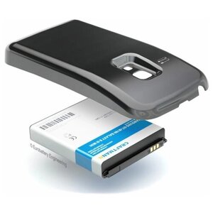 Аккумулятор для Samsung GT-i8190 Galaxy S3 Mini (B100AE, EB425161LU, EB-F1M7FLU) с увеличенной ёмкостью до 3200 mAh и крышкой чёрного цвета