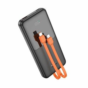 Аккумулятор внешний универсальный Hoco J119A 20000 mAh Sharp charger PD22.5W+QC3.0 power bank (USB:5V-3A/ Type-C: 5V-3A) Черный