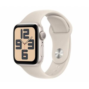 Apple Watch SE (2023) 44mm Starlight Aluminum Case with Starlight Sport Band (GPS) (размер M/L)