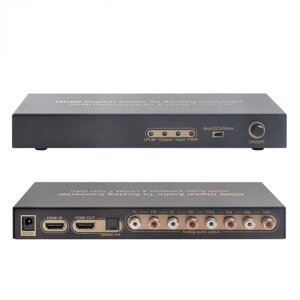 Аудио экстрактор 4K HDMI-HDMI, LPCM 7,1 CH DAC , SPDIF 5,1 7,1 цифро-аналоговый преобразователь