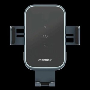 Автомобильный держатель с беспроводной зарядкой Momax Q. MOUNT SMART6 dual coil induction wireless fast charging car holder (15W) - Black