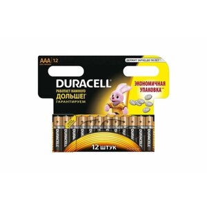 Батарейка AAA Duracell LR03-12BL Basic, 1.5В,12/144)