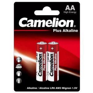 Батарейка Алкалиновая Camelion Plus Alkaline Aa 1,5v Упаковка 2 Шт. Lr6-Bp2 Camelion арт. LR6-BP2