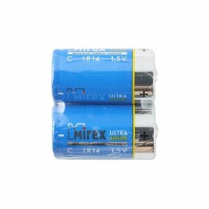 Батарейка C щелочная Mirex LR14 в термопленке 2шт.