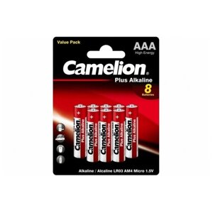 Батарейка Camelion Plus Alkaline AAA, в упаковке: 8 шт.