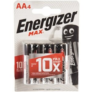 Батарейка Energizer Maximum LR6 AA 1.5В бл/4 щелочная
