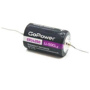 Батарейка gopower 14250 1/2AA PC1 li-socl2 3.6V