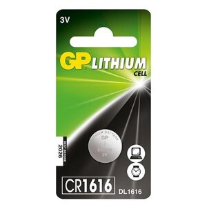 Батарейка GP Lithium Cell CR1616, в упаковке: 1 шт.