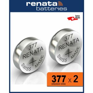 Батарейка Renata 377 , в упаковке 2 шт.