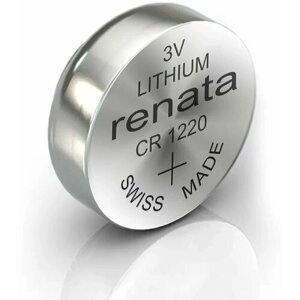 Батарейка Renata CR1220 литиевая (Lithium 3V)