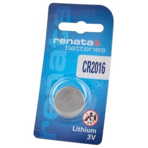Батарейка Renata CR2016, в упаковке: 1 шт.