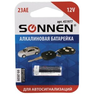 Батарейка SONNEN 23А MN21, в упаковке: 1 шт.