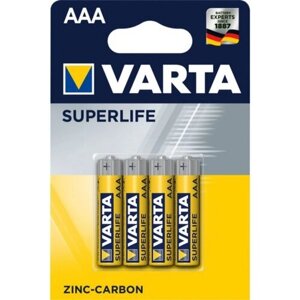 Батарейка VARTA superlife AAA, в упаковке: 4 шт.
