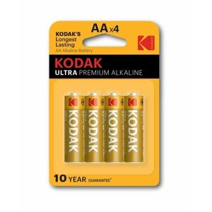 Батарейки kodak LR6-4BL ULTRA premium alkaline KAA-4 UD 4 шт