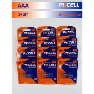 Батарейки PKCELL ААА мизинчиковые алкалиновые (24 штуки)