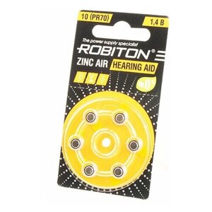 Батарейки Robiton Hearing Aid R-ZA10-BL6 (6 штук) 16911