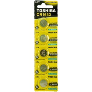 Батарейки Toshiba CR1632 литиевые (litium) таблетка Special "отрывной"5шт) CR1632 3V