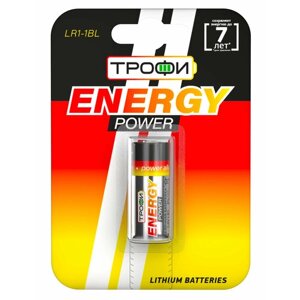 Батарейки трофи LR1-1BL energy POWER alkaline арт. б0029643 (1 шт.)