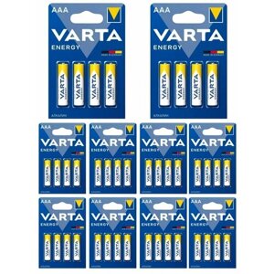 Батарейки VARTA energy AAA LR03 мизинчиковые 40 шт