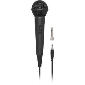 Behringer BC110 вокальный динамический кардиоидный микрофон с выключателем и кабелем, разъем TS 6,3 мм, длина кабеля 3 м