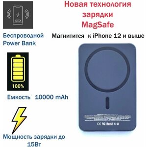 Беспроводной PowerBank, беспроводная зарядка iphone, магнитный повербанк