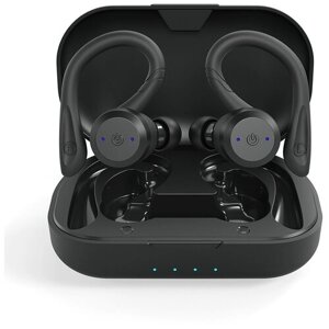 Беспроводные Bluetooth-наушники CaseGuru CGPods Sport с микрофоном Черные