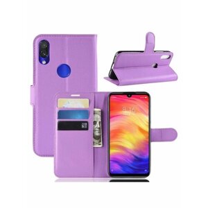 Brodef Wallet чехол книжка для Xiaomi Redmi Note 7 / Redmi Note 7 Pro фиолетовый