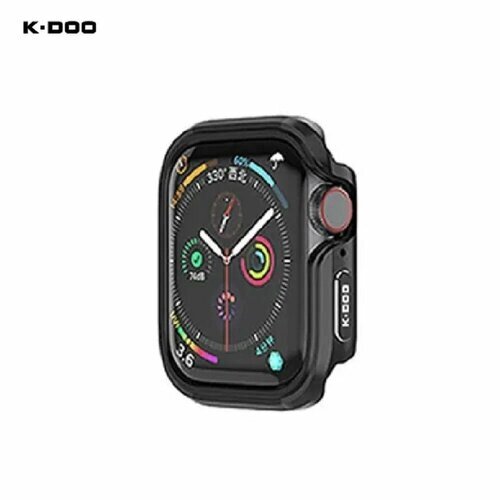 Чехол-бампер для Apple Watch Ultra 49 мм, KZDOO / K-DOO Defender алюминиевый, черный