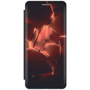 Чехол-книжка Красные фонари на Poco X4 GT / Xiaomi Redmi Note 11T Pro / 11T Pro+Поко Х4 ГТ / Сяоми Редми Ноут 11Т / 11Т Про+ черный
