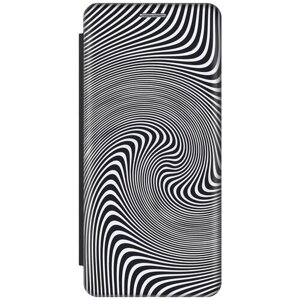 Чехол-книжка на Apple iPhone 6s / 6 / Эпл Айфон 6 / 6с с рисунком "Черно-белая иллюзия" черный