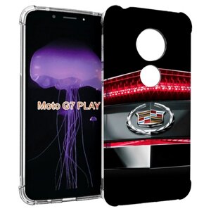 Чехол MyPads cadillac-кадилак-1 мусжкой для Motorola Moto G7 Play задняя-панель-накладка-бампер