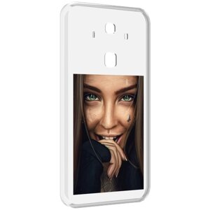Чехол MyPads девушка улыбается женский для Huawei Mate 10 Pro задняя-панель-накладка-бампер