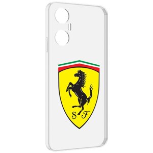 Чехол MyPads Ferrari-3 мужской для Infinix Hot 20 5G задняя-панель-накладка-бампер