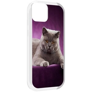 Чехол MyPads кошка британская короткая для UleFone Note 6 / Note 6T / Note 6P задняя-панель-накладка-бампер