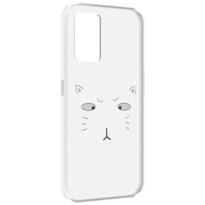 Чехол MyPads кот-части-лица для Oppo K10 4G задняя-панель-накладка-бампер