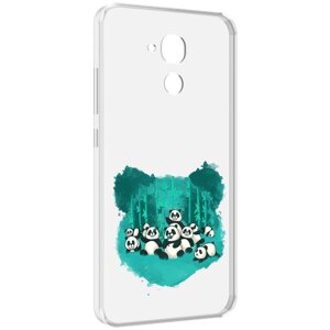 Чехол MyPads нарисованные панды для Huawei Honor 5C/7 Lite/GT3 5.2 задняя-панель-накладка-бампер