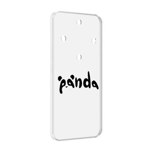 Чехол MyPads панда надпись для Honor Magic 5 Lite / Honor X9a задняя-панель-накладка-бампер