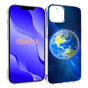 Чехол MyPads Планета-Земля для iPhone 14 (6.1) задняя-панель-накладка-бампер