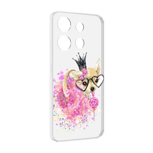 Чехол MyPads сладкая принцесса для Infinix Smart 7 задняя-панель-накладка-бампер
