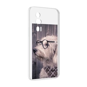 Чехол MyPads Собака-в-очках для Xiaomi Redmi K60 задняя-панель-накладка-бампер