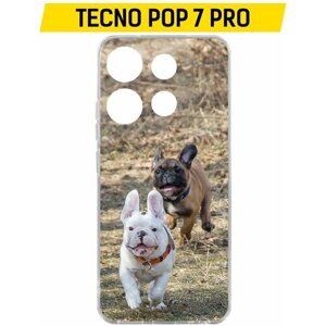 Чехол-накладка Krutoff Clear Case Догонялки для TECNO POP 7 Pro