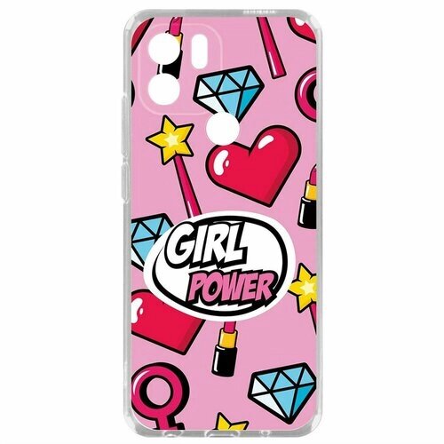 Чехол-накладка Krutoff Clear Case Girl Power для Xiaomi Poco C51