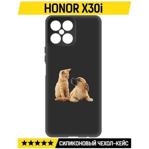 Чехол-накладка Krutoff Soft Case Лучшие друзья для Honor X30i черный