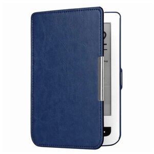 Чехол-обложка футляр MyPads для Pocketbook 622/ 623 из качественной эко-кожи тонкий с магнитной застежкой синий