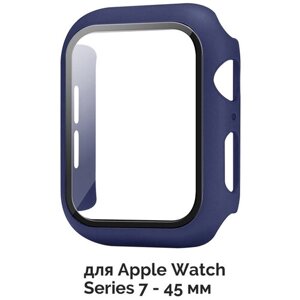 Чехол со стеклом для Apple Watch Series 7 45 мм / Защитный чехол для Apple Watch Series 7 45 мм